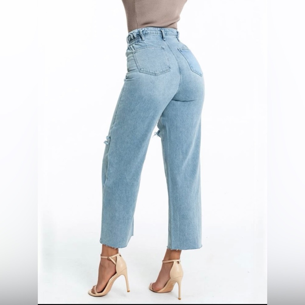 NEW High Waisted Ripped Jeans - Picture 2 of 4